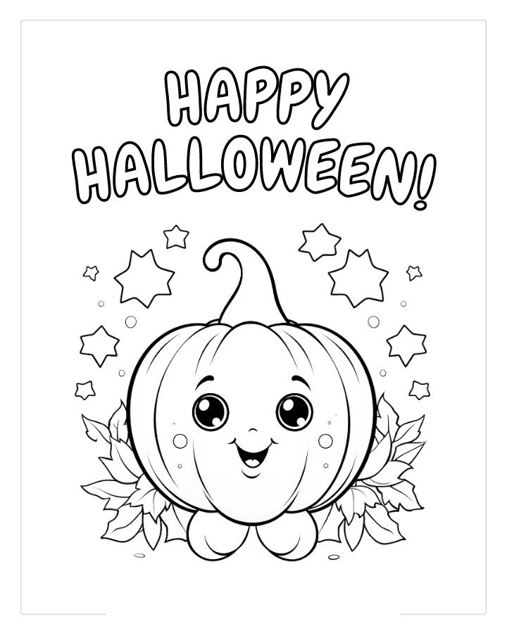 Cute halloween coloring pages by coloringpageswk on
