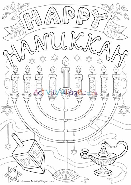 Happy hankah louring page
