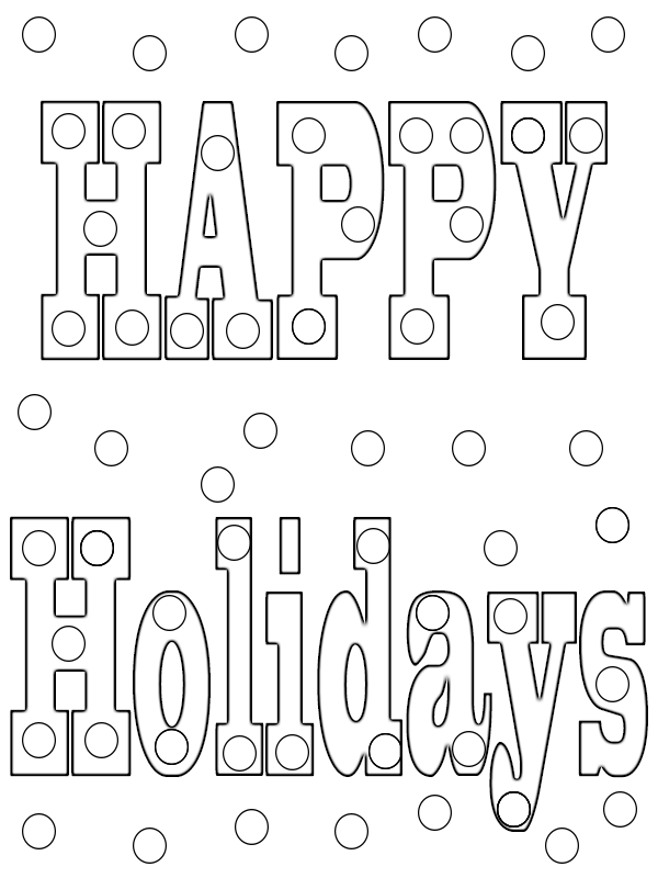 Happy holidays coloring pages print coloring pages to print quote coloring pages coloring pages