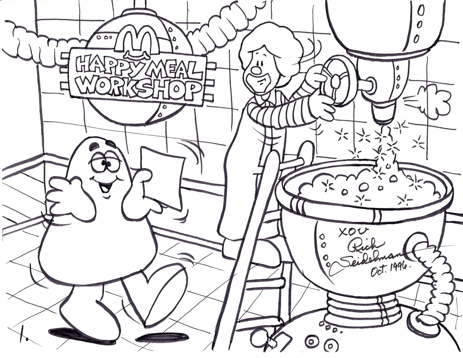 Grimace shake coloring pages printable for free download
