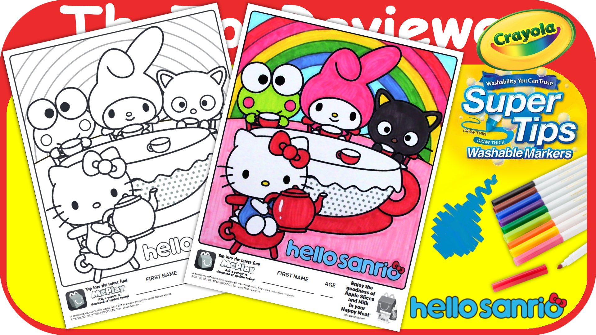 Thetoyreviewer on x check out the mcdonalds hello sanrio happy meal coloring page here httpstcofhmzffkvaa mcdonalds mcdonalds happymeal hellosanrio sanrio sanrio hellokitty hellokitty thetoyreviewer yourtube crayola crayola https