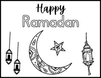 Ramadan coloring pagesheet by a coffee for the teacher tpt