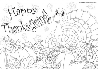 Thanksgiving louring pages thanksgiving loring pages