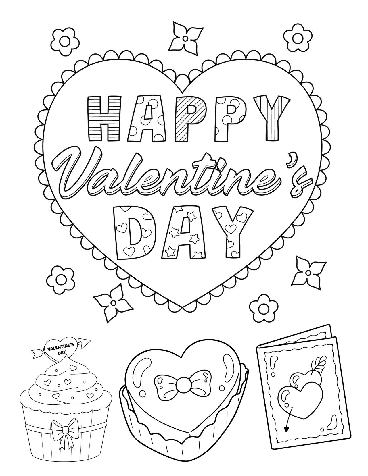 Valentines day coloring pages by coloringpageswk on