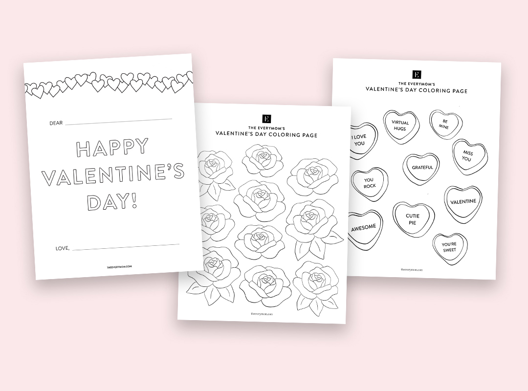 Free valentines day coloring pages for kids the everymom