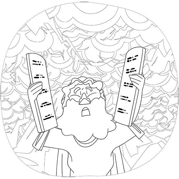 Christian cliparts moses receives the tablets of the ten commandments