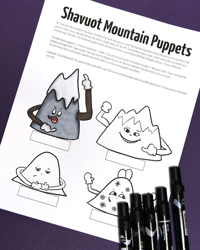 Shavuot puppets