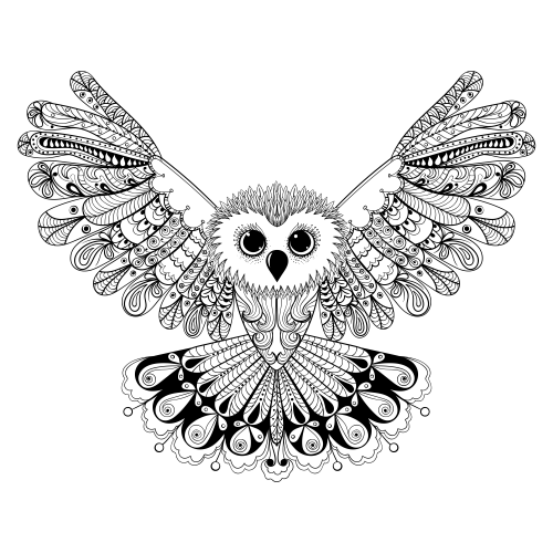 Advanced animal coloring page