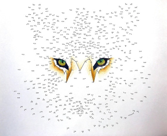 Tiger extreme dot to dot pdf activity and coloring page
