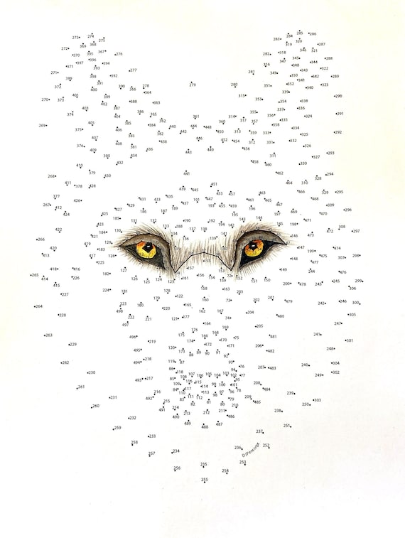 Wolf extreme dot to dot pdf activity and coloring page