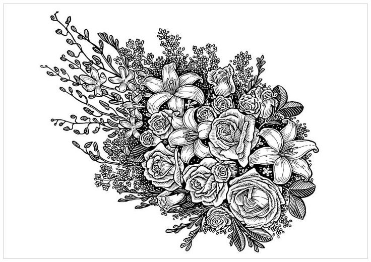 Free printable coloring pages of flowers coloriage fleur ã imprimer dessin bouquet de fleurs coloriage noel ã imprimer