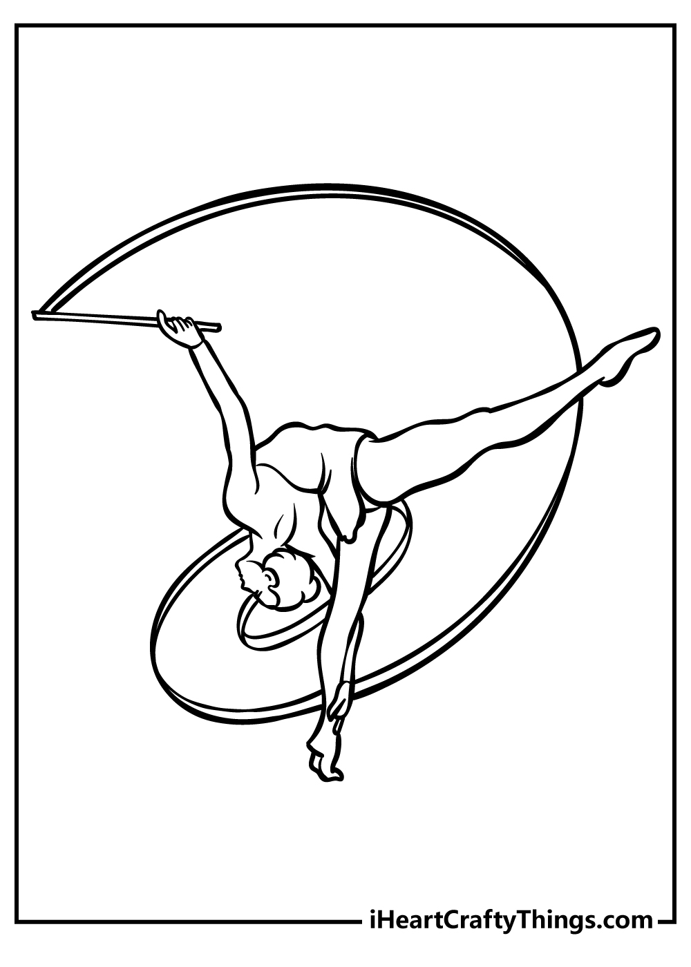 Gymnastics coloring pages free printables