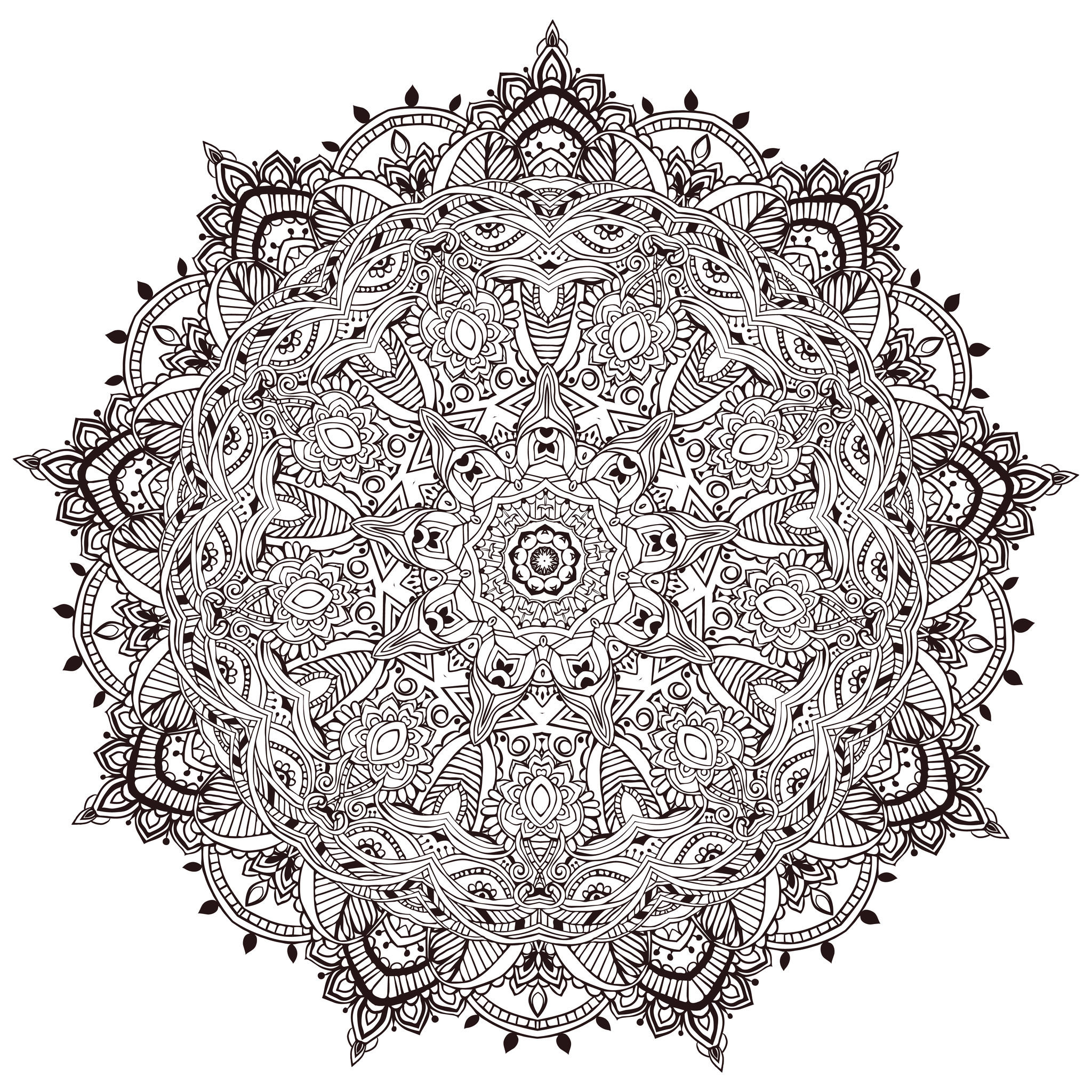 Mandala for adults coloring pages for adults very difficult instant download relax and unwind with our stunning collection of mandala instant download