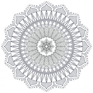 Difficult mandalas for adults