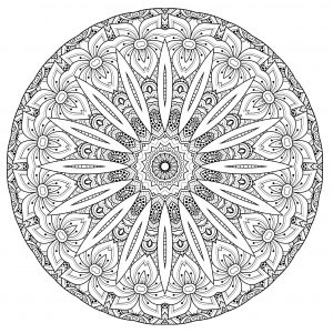 Difficult mandalas for adults