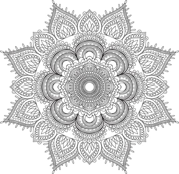 Mandala coloring pages adult coloring sheet printable coloring page grown up coloring printable art color anti