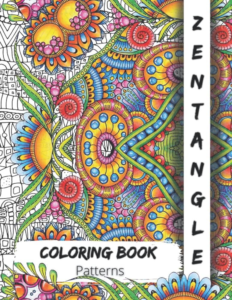 Zentangle patterns coloring book a special collection of fun and plex patterns for kids and adults to color miller gary books