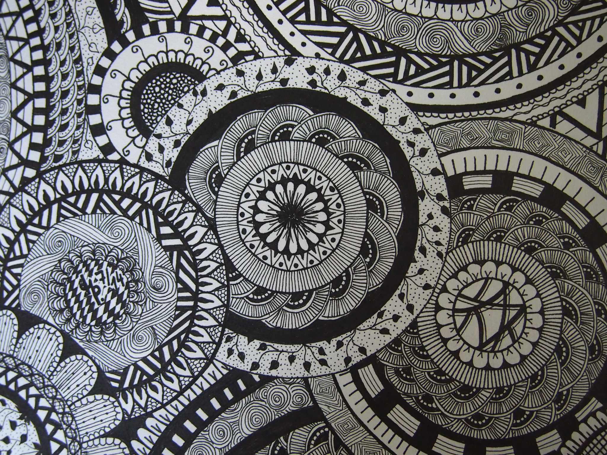 Free printable zentangle coloring pages for adults