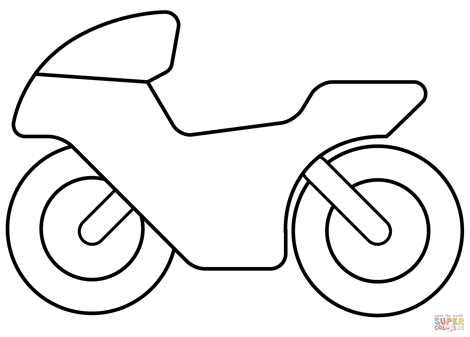 Motorcycle emoji coloring page free printable coloring pages