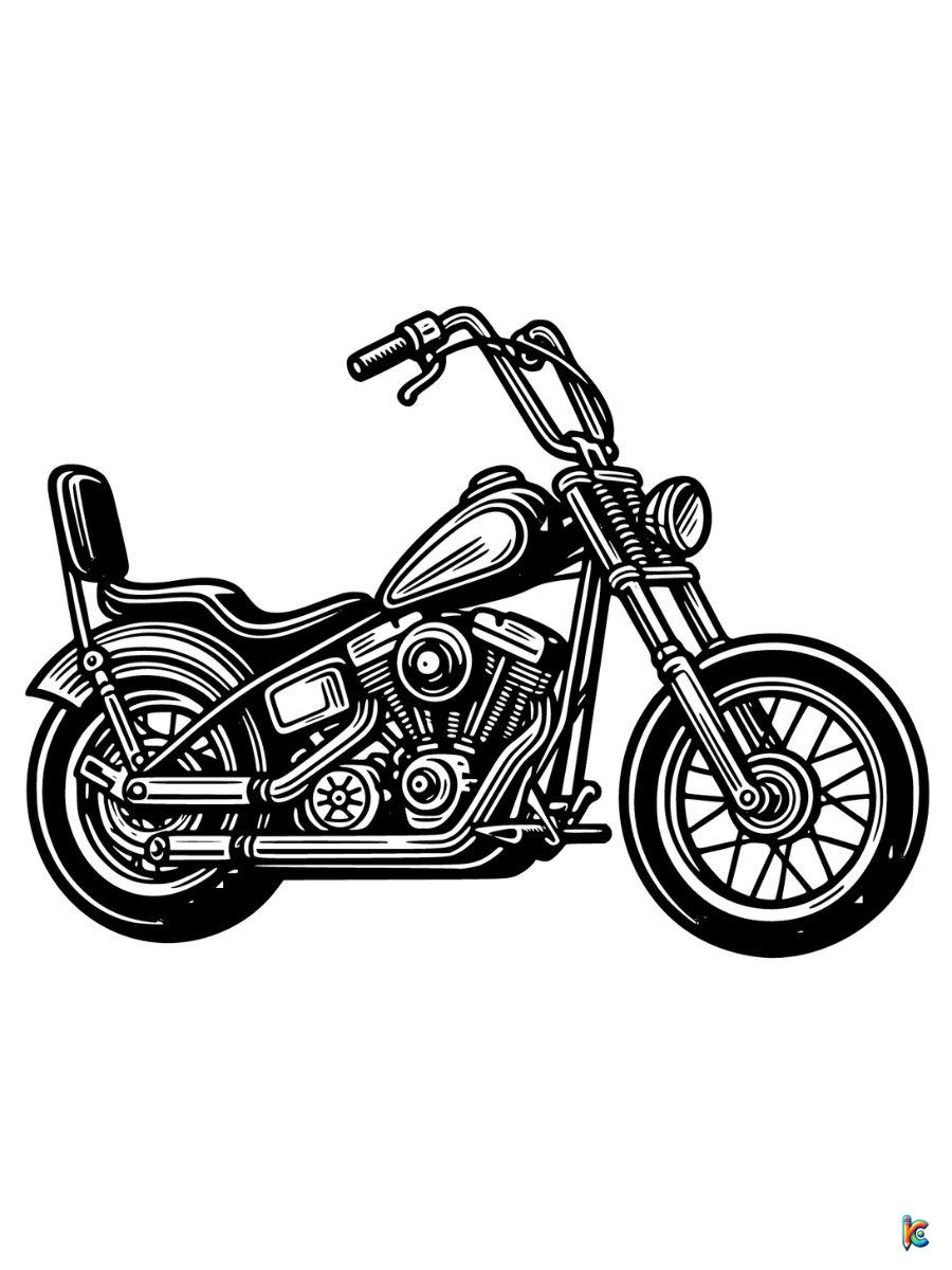 Motorcycle coloring pages â