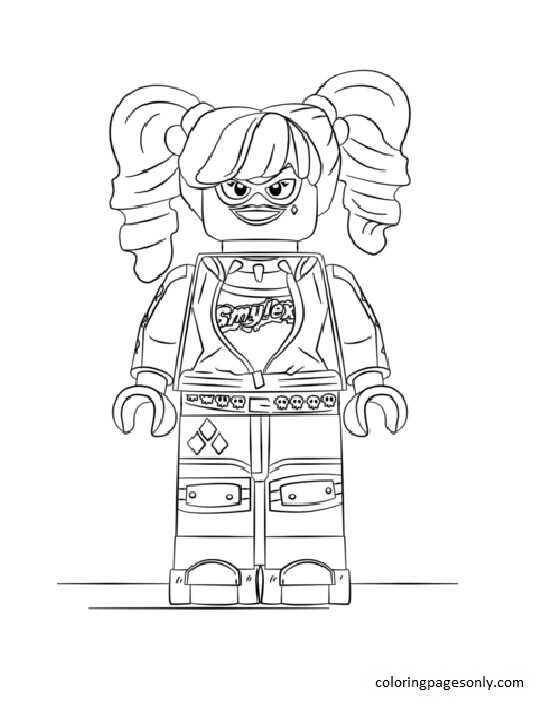 Harley quinn coloring pages printable for free download
