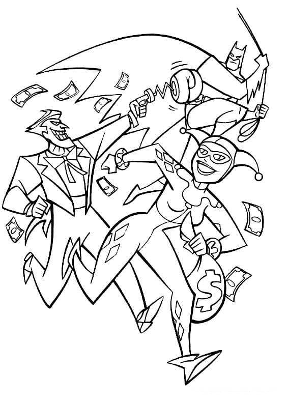 Harley quinn coloring pages