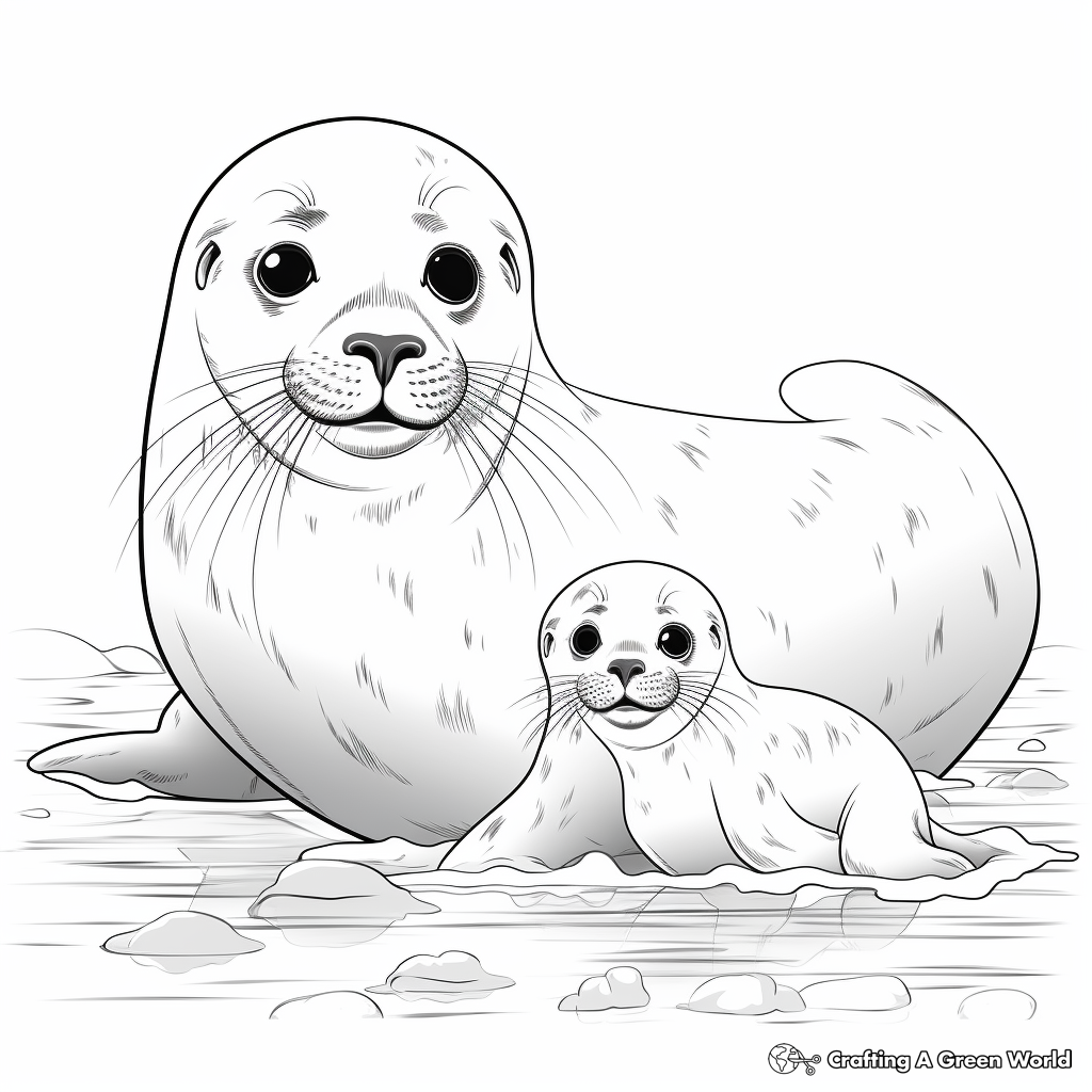 Seal coloring pages