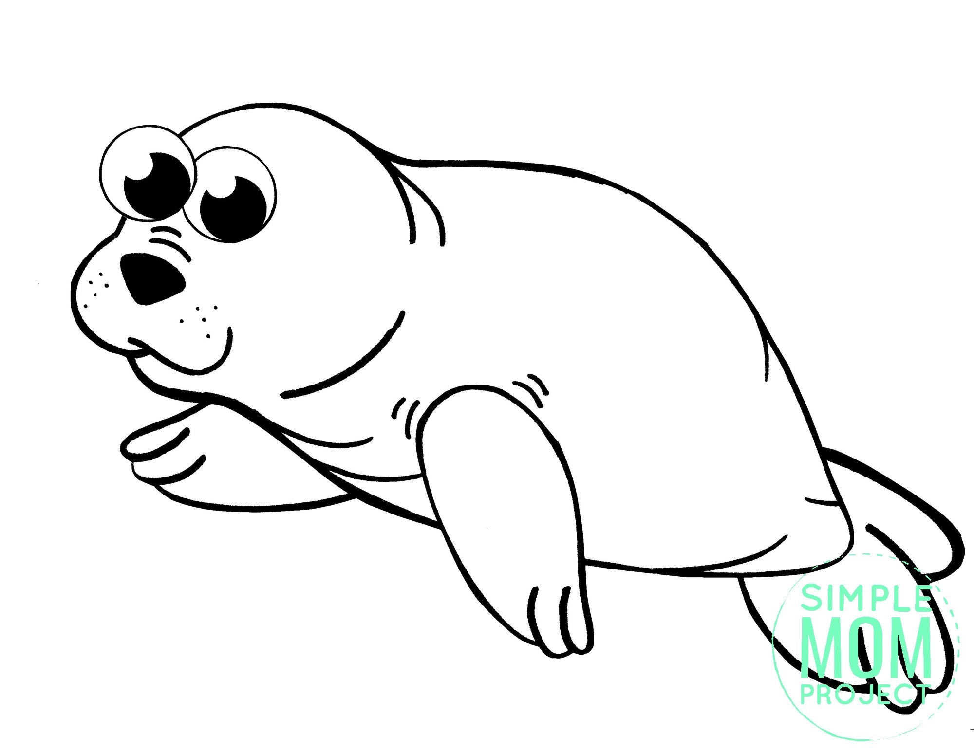 Free printable arctic harp seal template â simple mom project