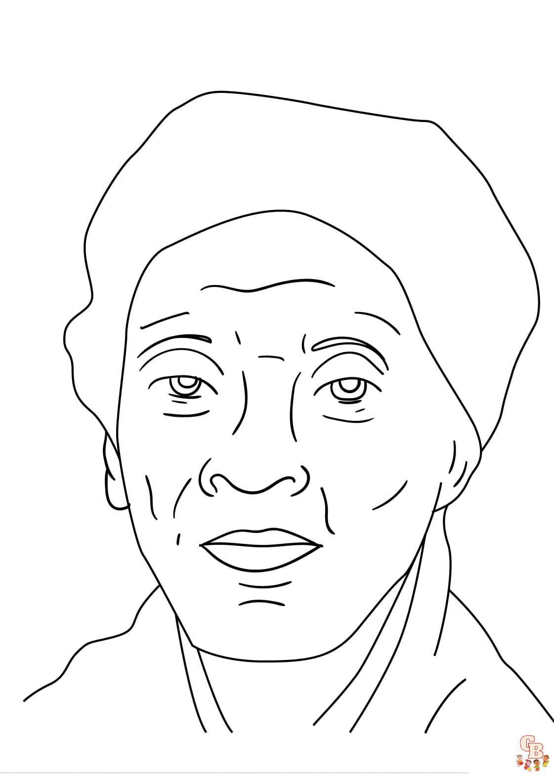 Printable harriet tubman coloring pages free for kids and adults