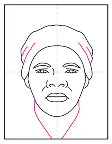 How to draw harriet tubman tutorial and tubman coloring page