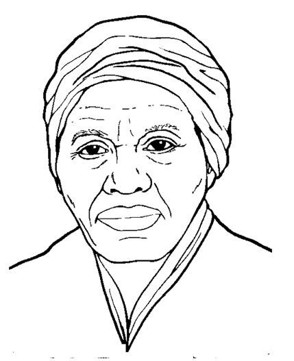 Harriet tubman coloring page profile black history month crafts black history month preschool black history month activities