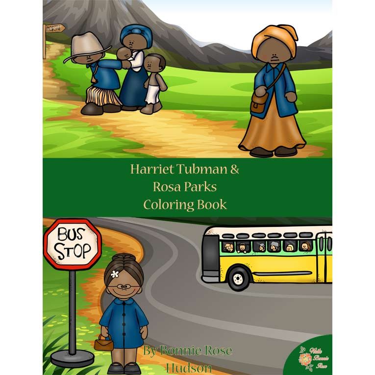 Harriet tubman and rosa parks coloring book