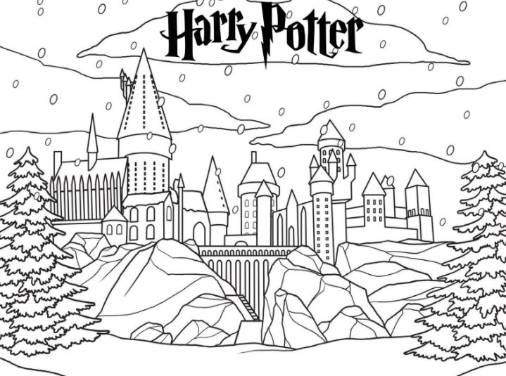 Harry potter christmas printables harry potter christmas harry potter coloring pages harry potter colors