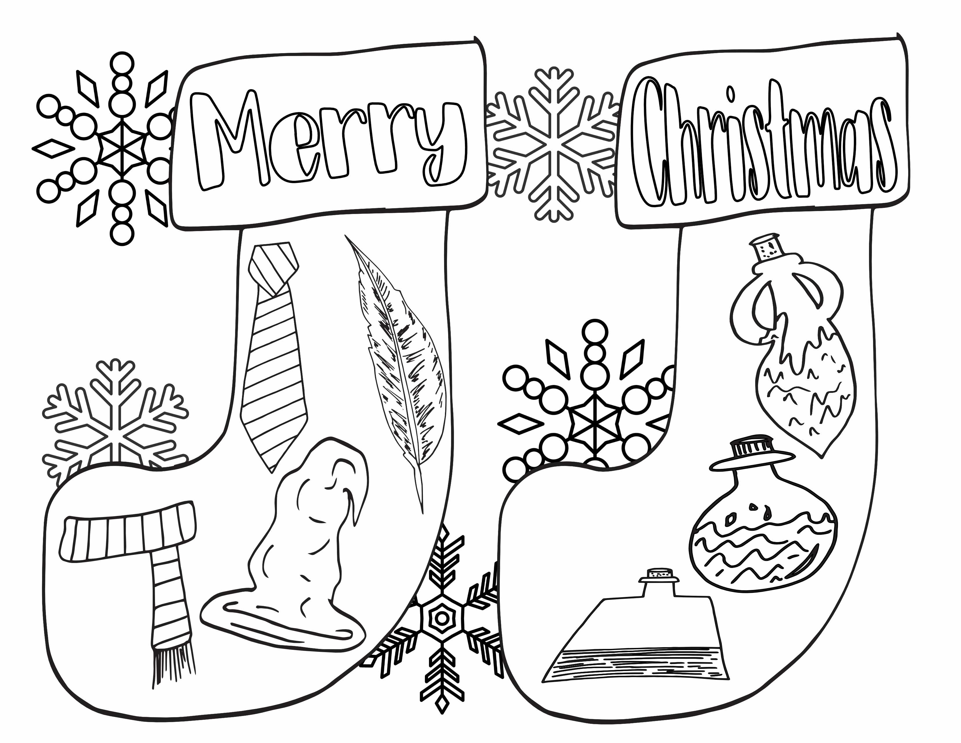 Free harry potter christmas pages â stevie doodles