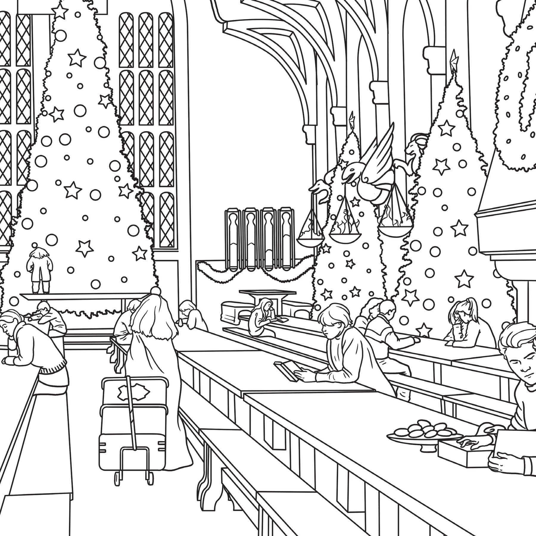 Harry potter winter at hogwarts