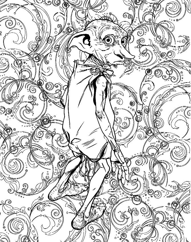 Harry potter adult coloring book