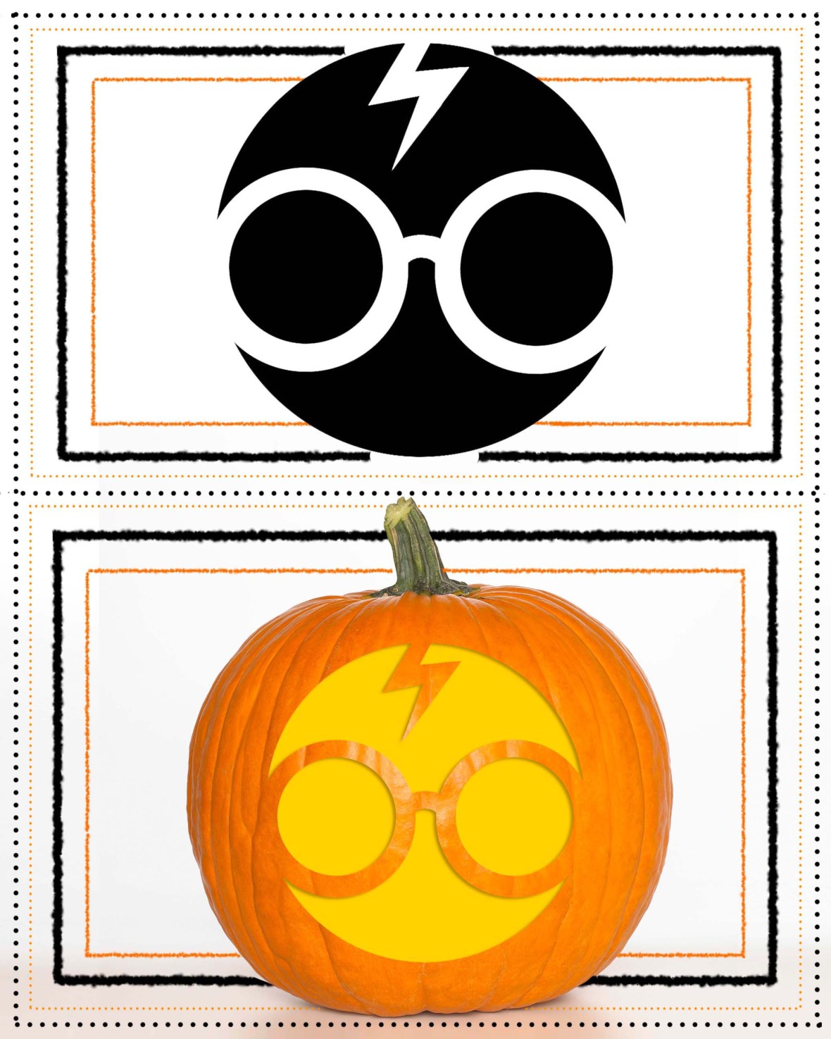 Harry potter pumpkin template printable