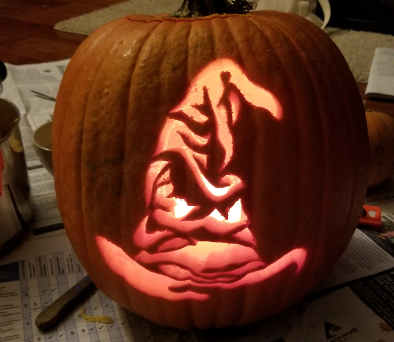 Wizarding hat stencil
