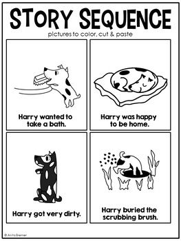 Harry the dirty dog book study activities and craftivity book study activities dirty dog preschool pets unit