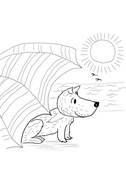 Harry the dirty dog coloring pages free coloring pages