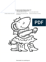 Harry the dirty dog in the bathroom coloring page pdf