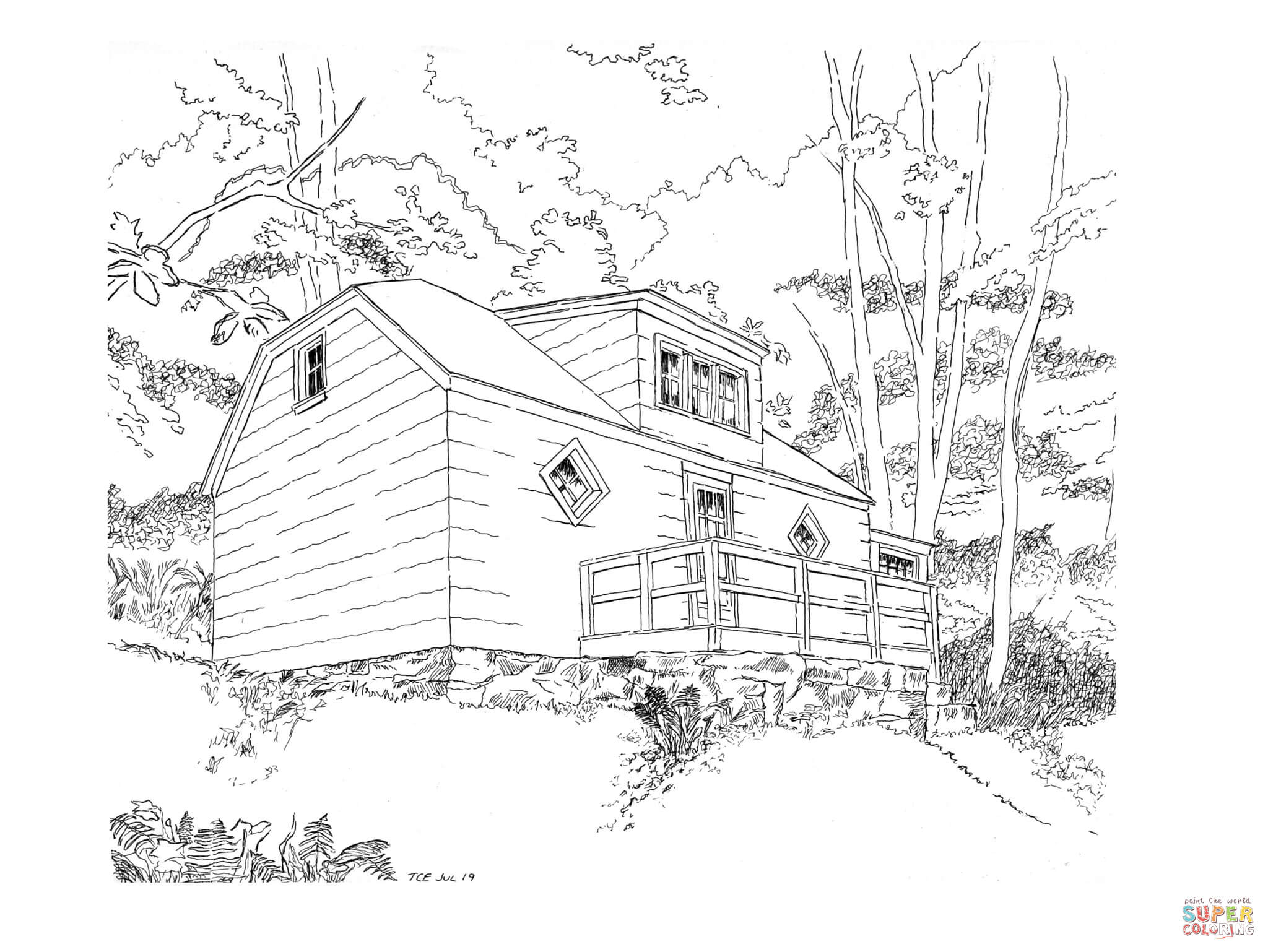 Trails end coloring page free printable coloring pages