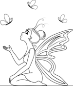 Fairy coloring pages free coloring pages