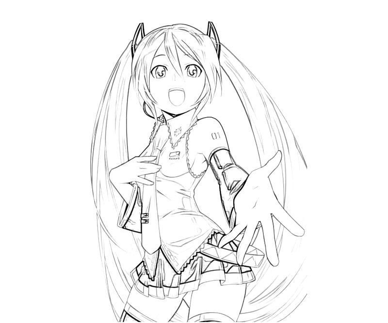 Coloring pages hatsune miku miku