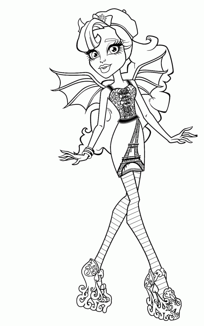 Free monster high coloring sheets download free monster high coloring sheets png images free cliparts on clipart library