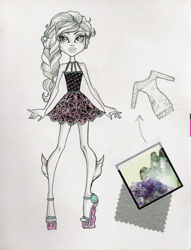 Monster high diaries â clawdeens scaris sketchbook