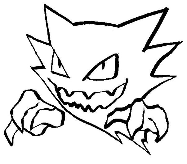 Haunter coloring picture of pokemon