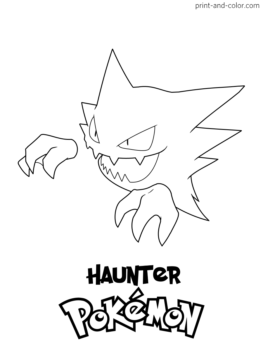 Pokemon coloring pages print and color