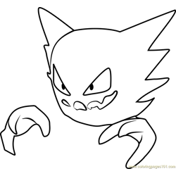 Haunter pokemon coloring pages for kids