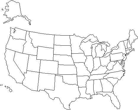 House of hugs u s map coloring page